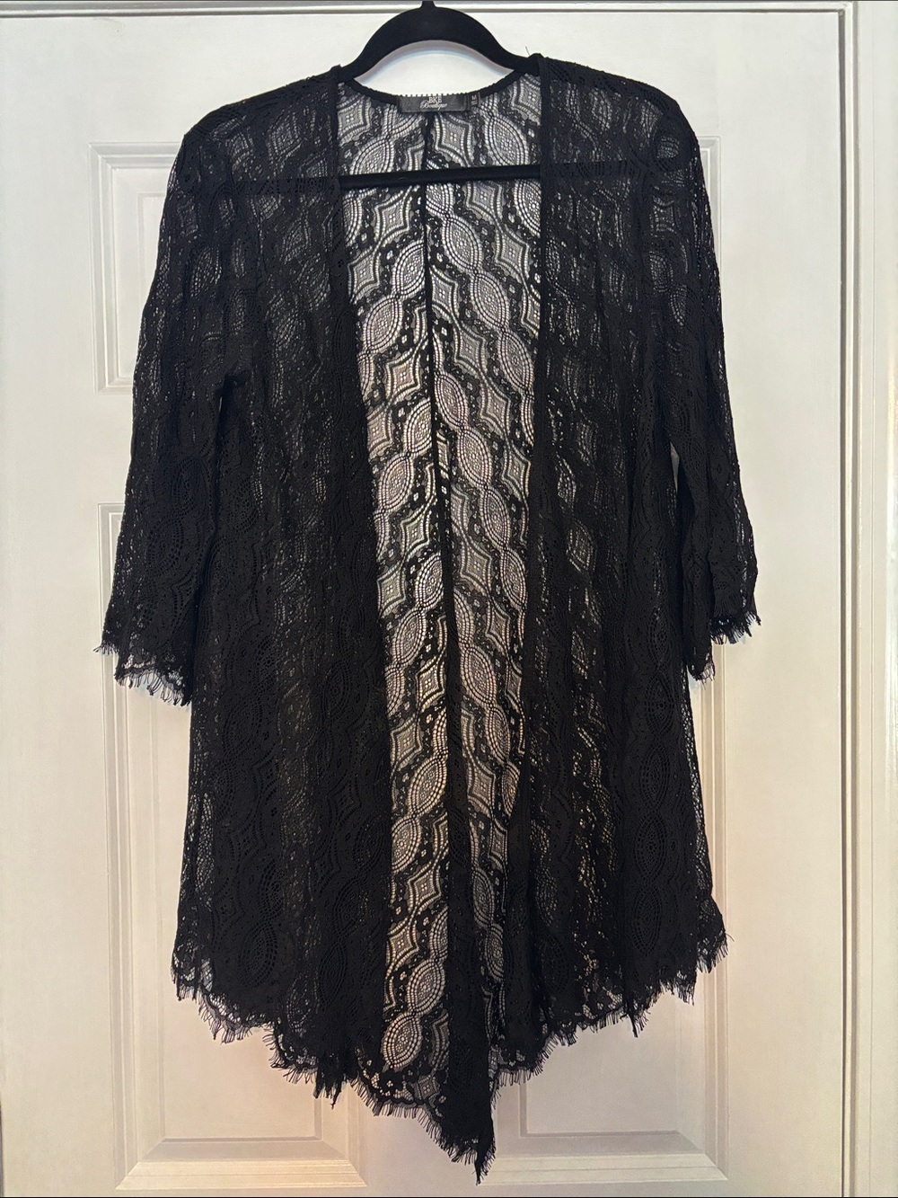 BKE Black Lace Sheer Wrap